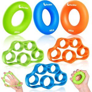 Hand Grip Strengthener Finger Exerciser Grip Strength Trainer 6 Pcs
